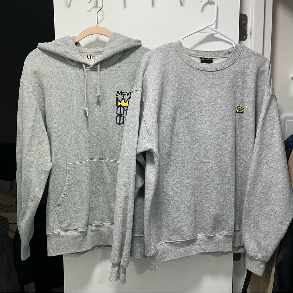 men's gray sweater bundle